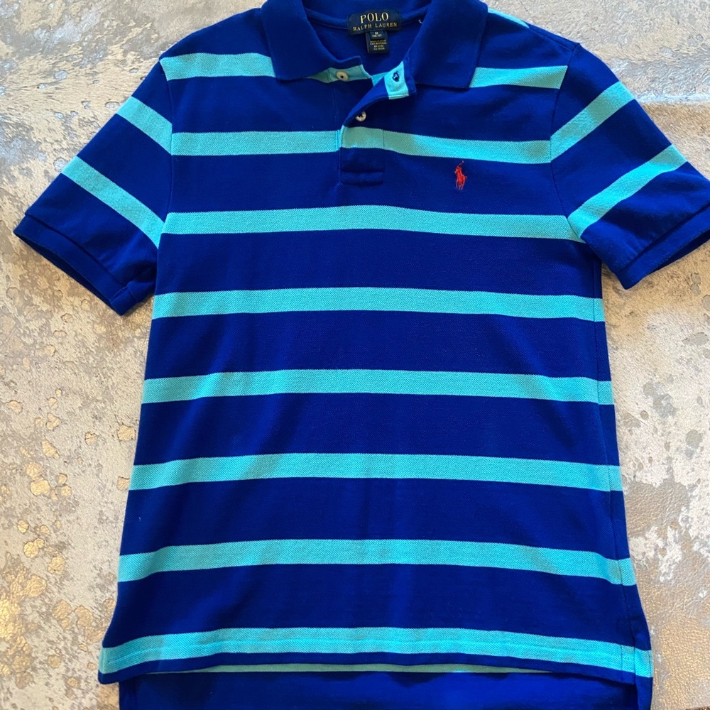 Polo by Ralph Lauren Kids Blue Striped Shirt